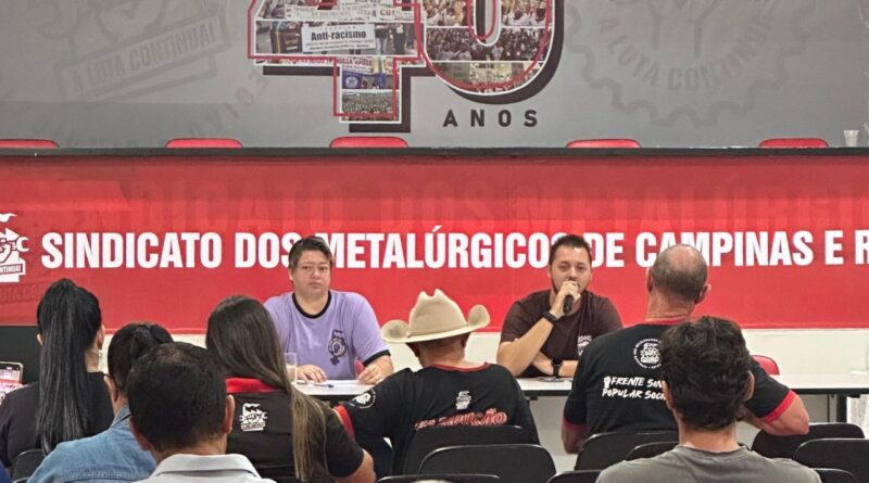 Balanço positivo: metalúrgicos participam da plenária da militância